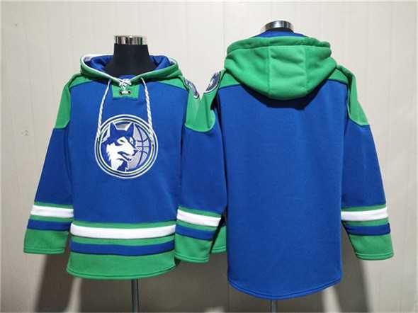 Men's Minnesota Timberwolves Blank Royal Lace-Up Pullover Hoodie,We sell and wholesale Men's Minnesota Timberwolves Blank Royal Lace-Up Pullover Hoodie on line form chian!